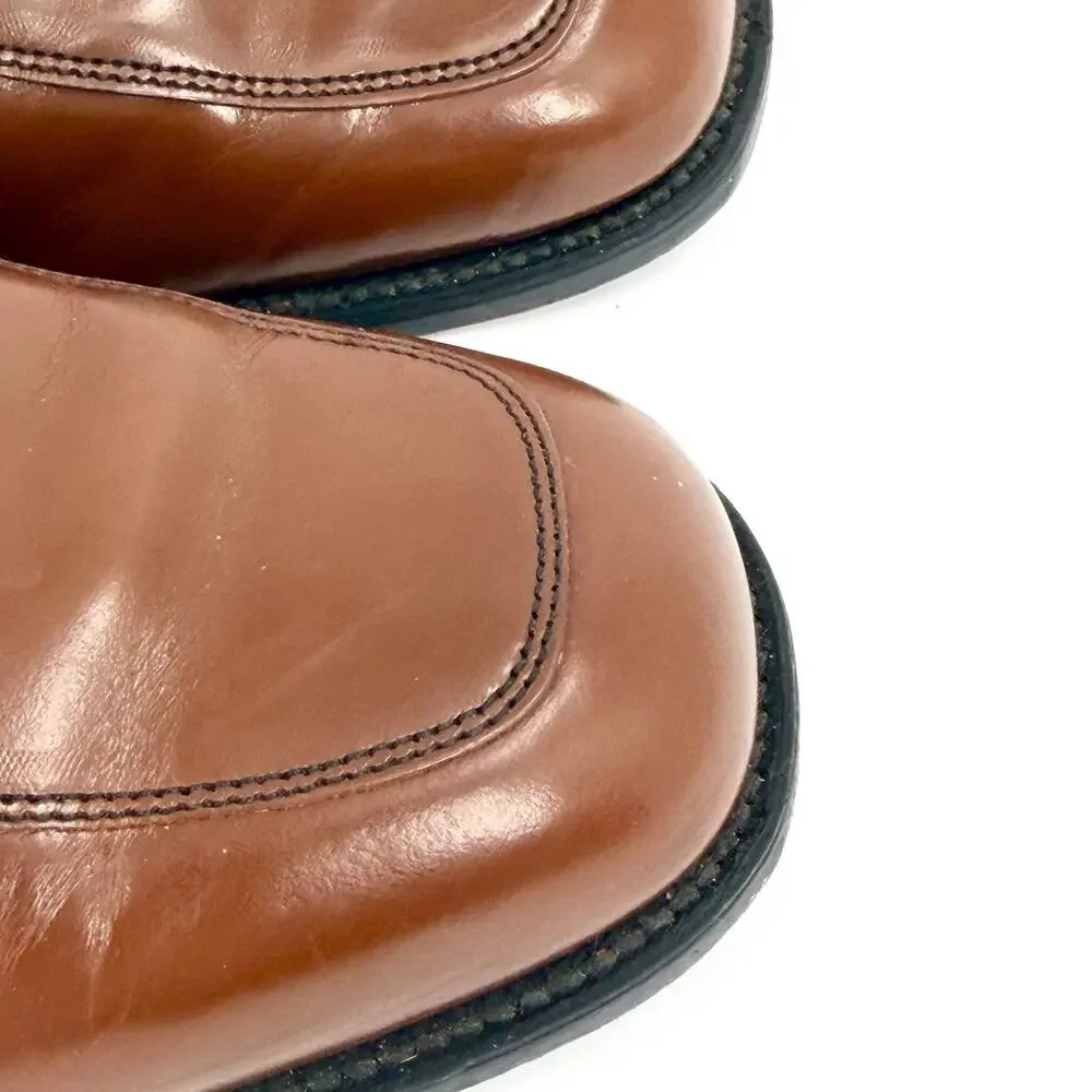 Vintage 70s O'Sullivan Brown Leather Mod Ankle Boots